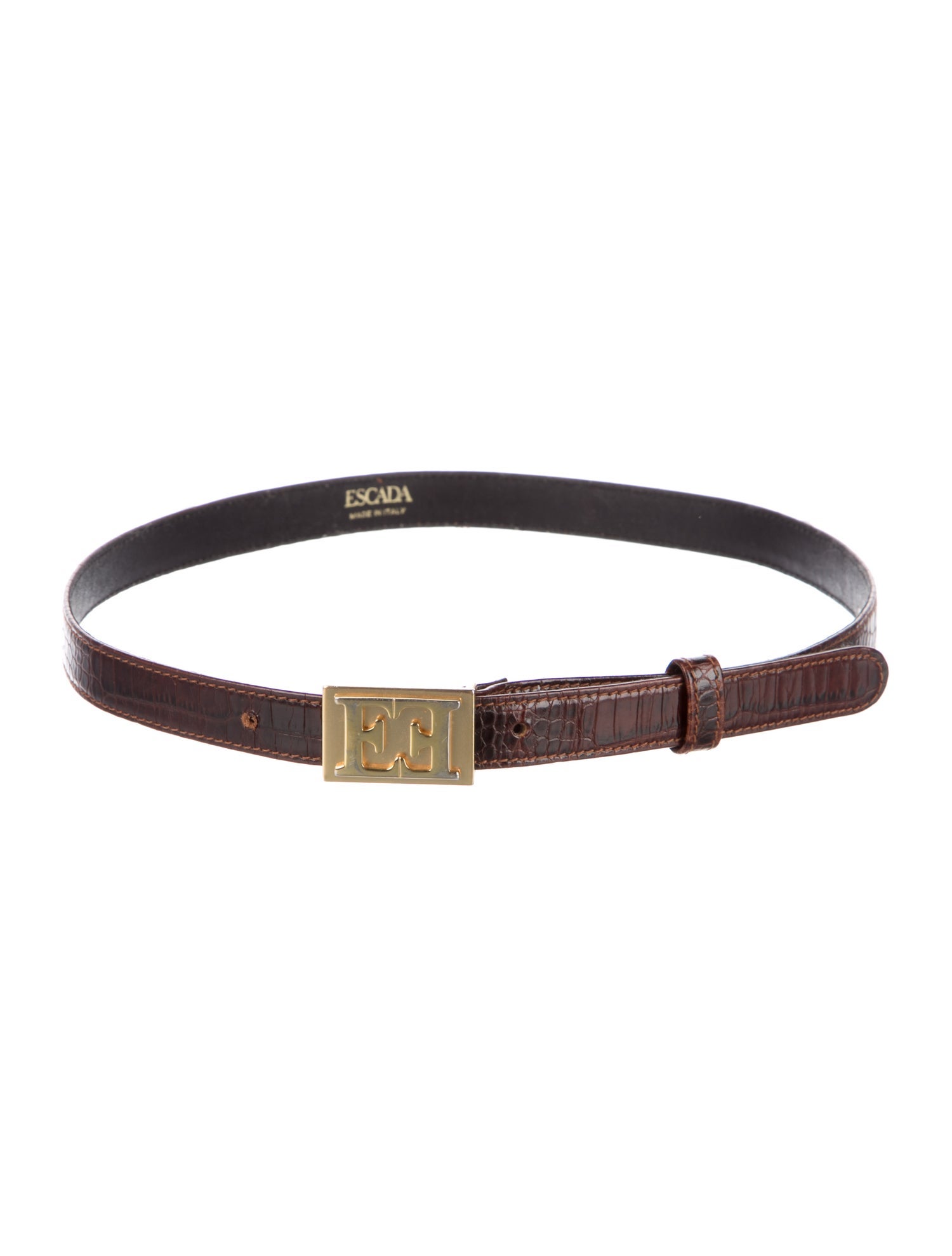 Escada Skinny Leather Waist Belt