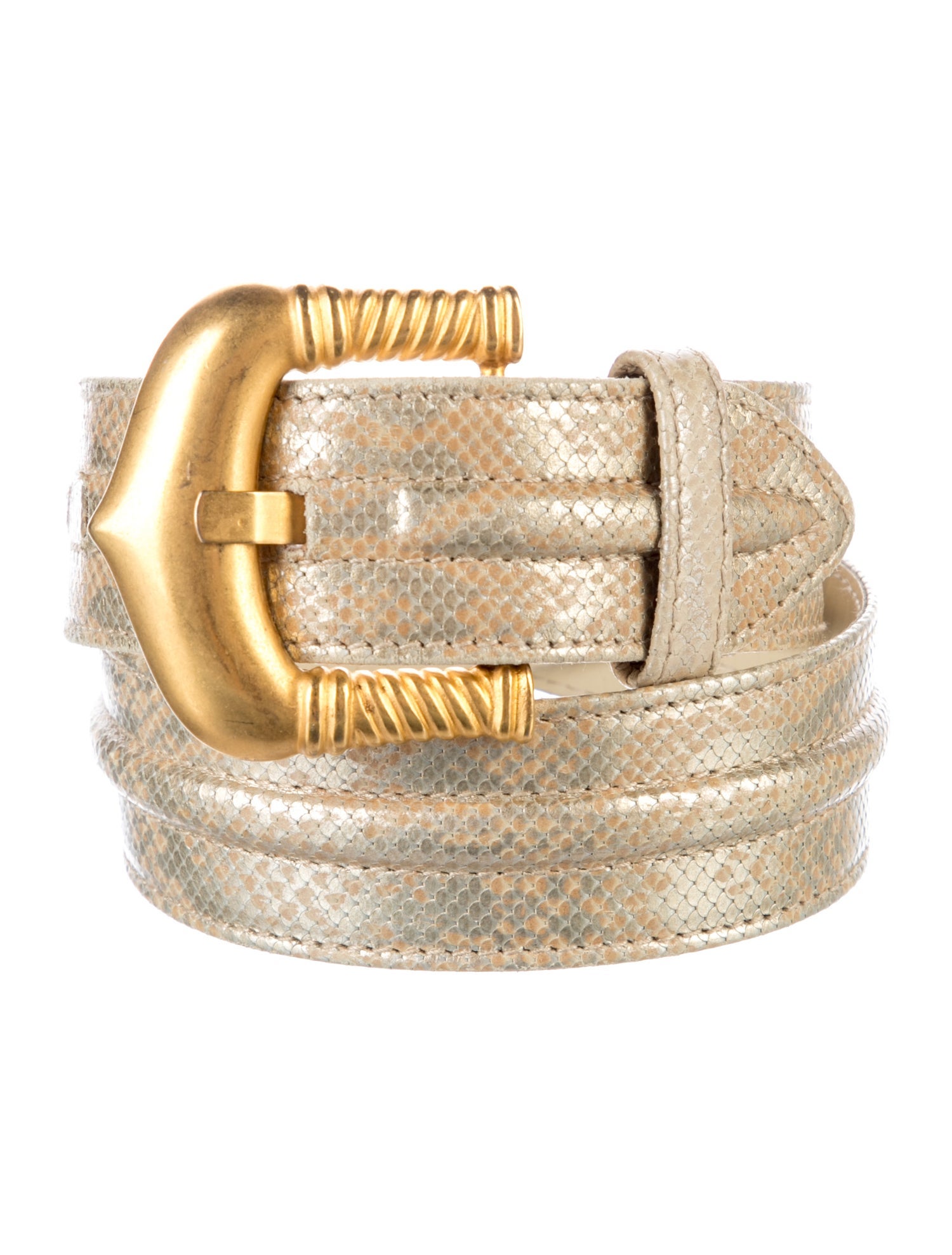 Escada Embossed Leather Belt