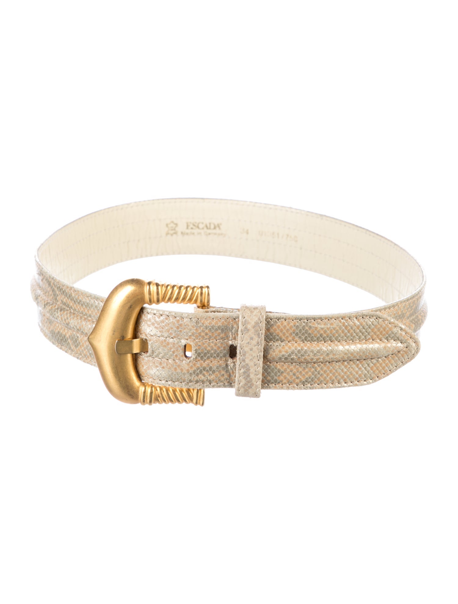 Escada Embossed Leather Belt
