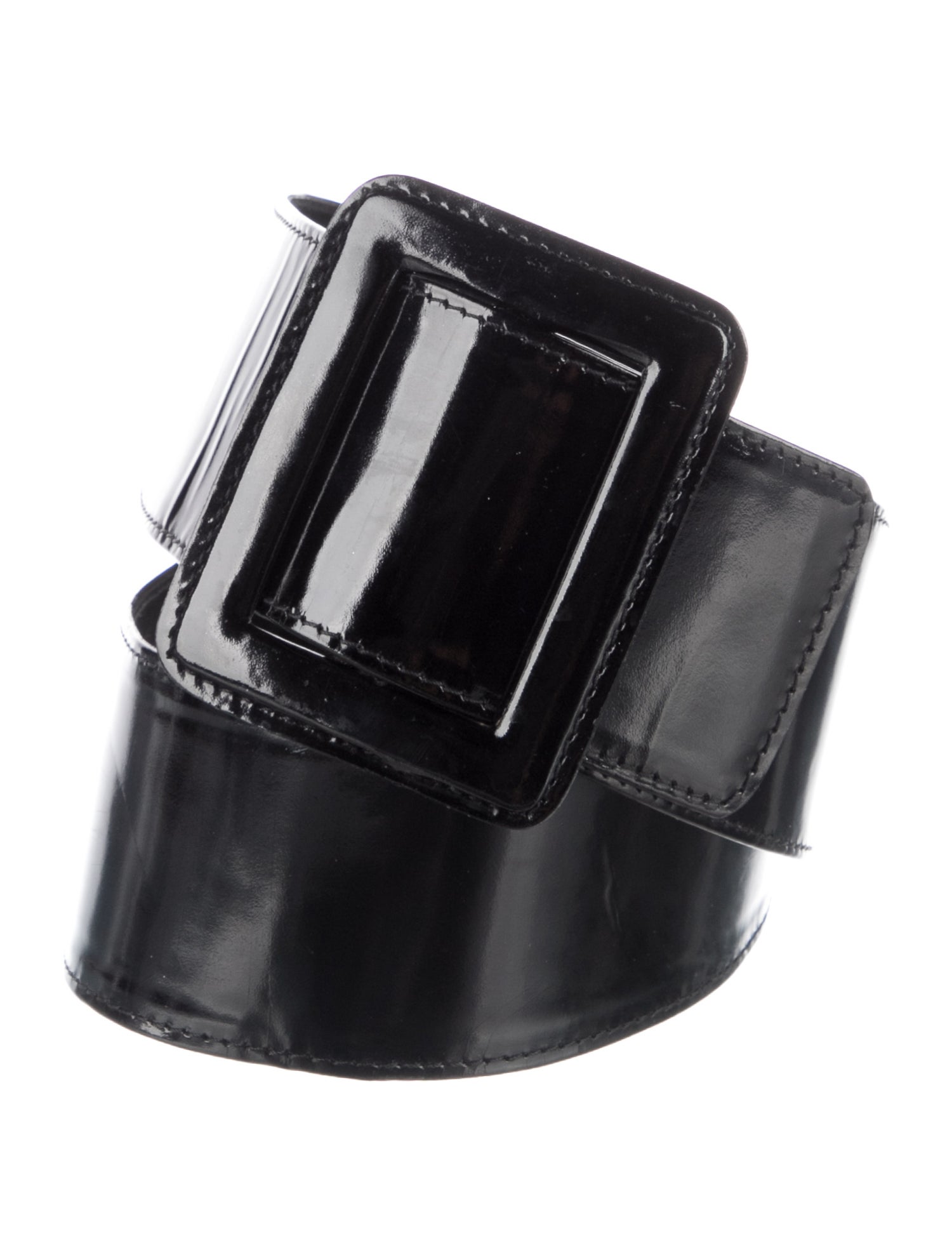 Escada Wide Patent Leather Waist Belt