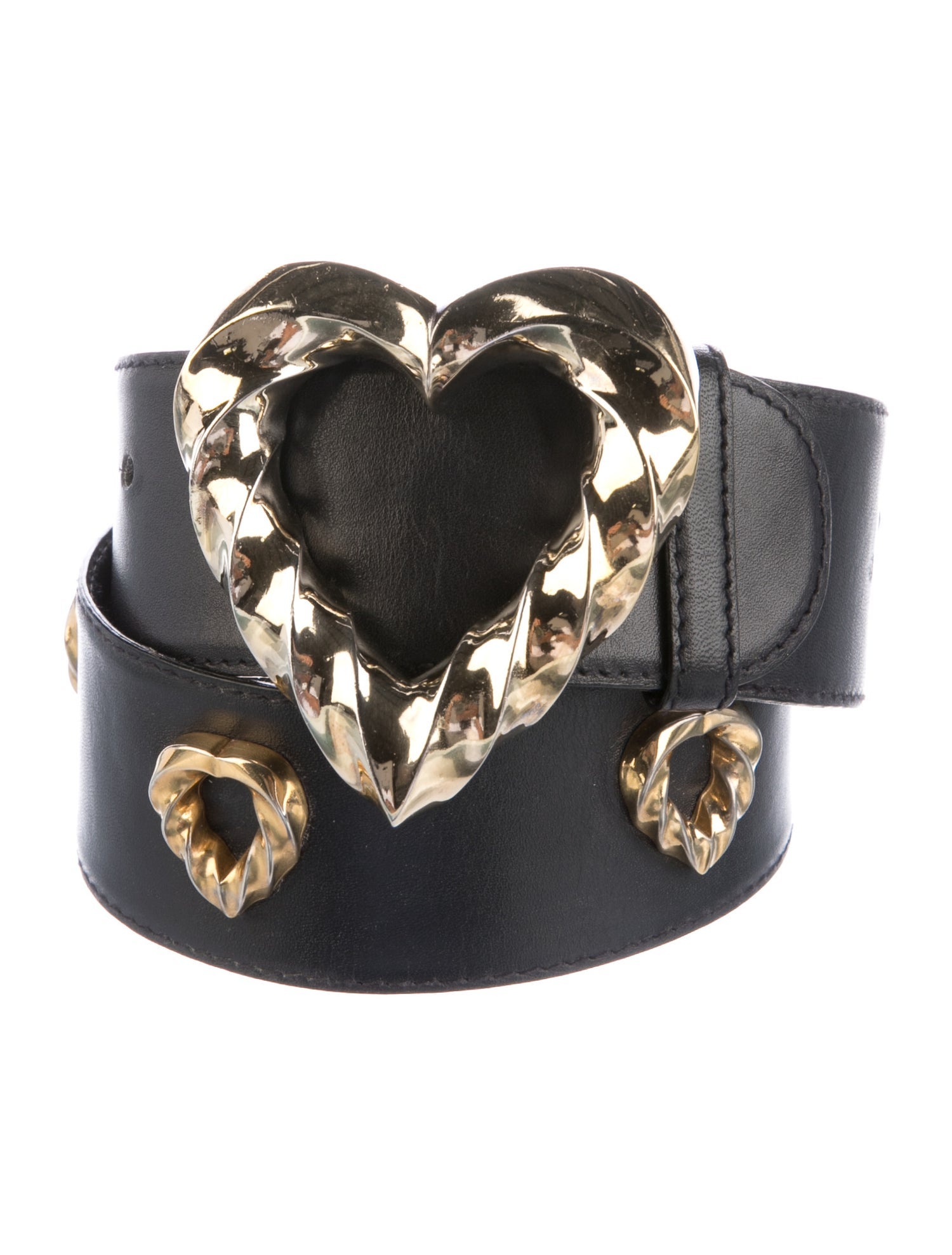 Escada Leather Studded Accents Belt