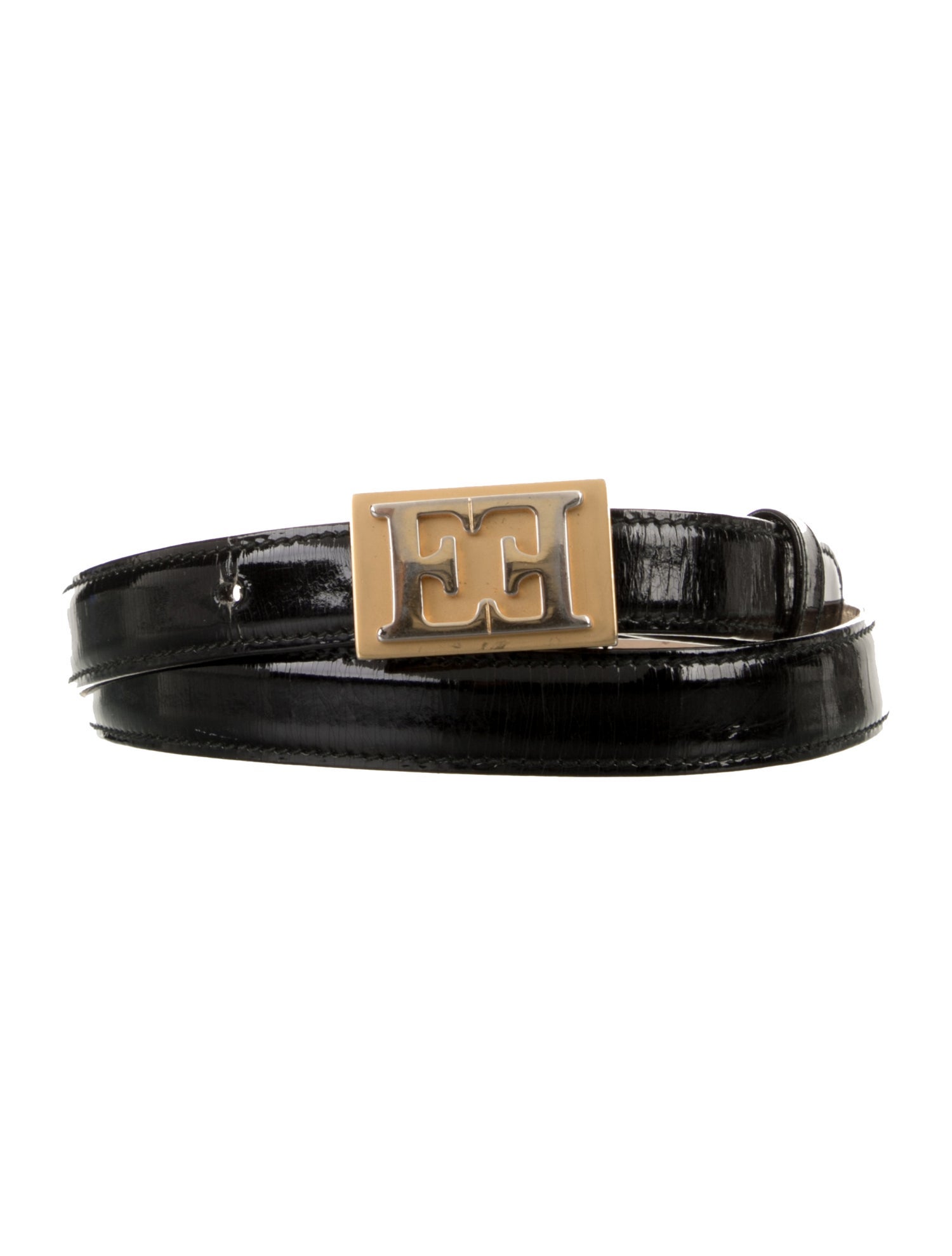 Escada Skinny Leather Belt