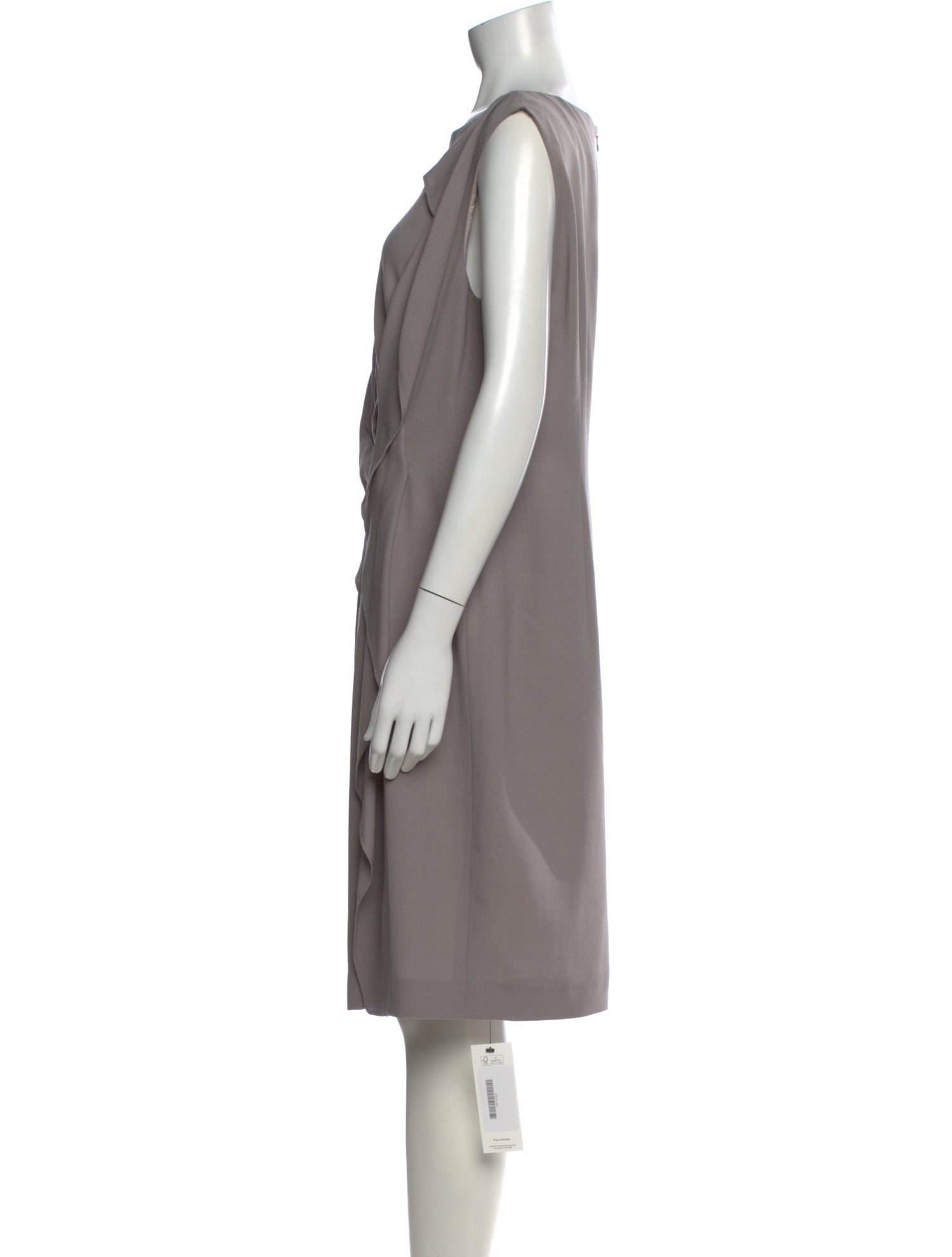 slim fit dress slacks Escada Gown with Bishop Sleeves