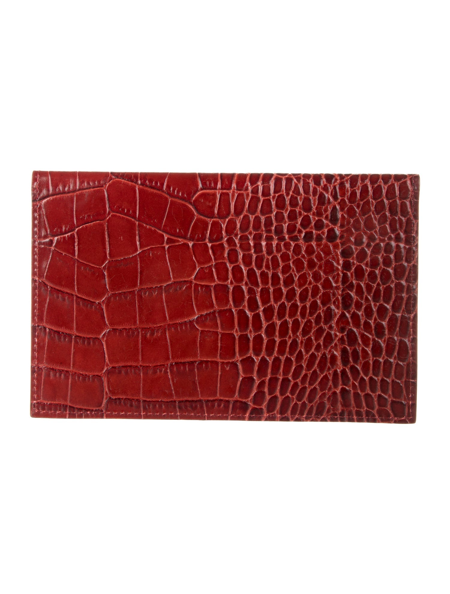 Escada Patent Leather Animal Print Compact Wallet