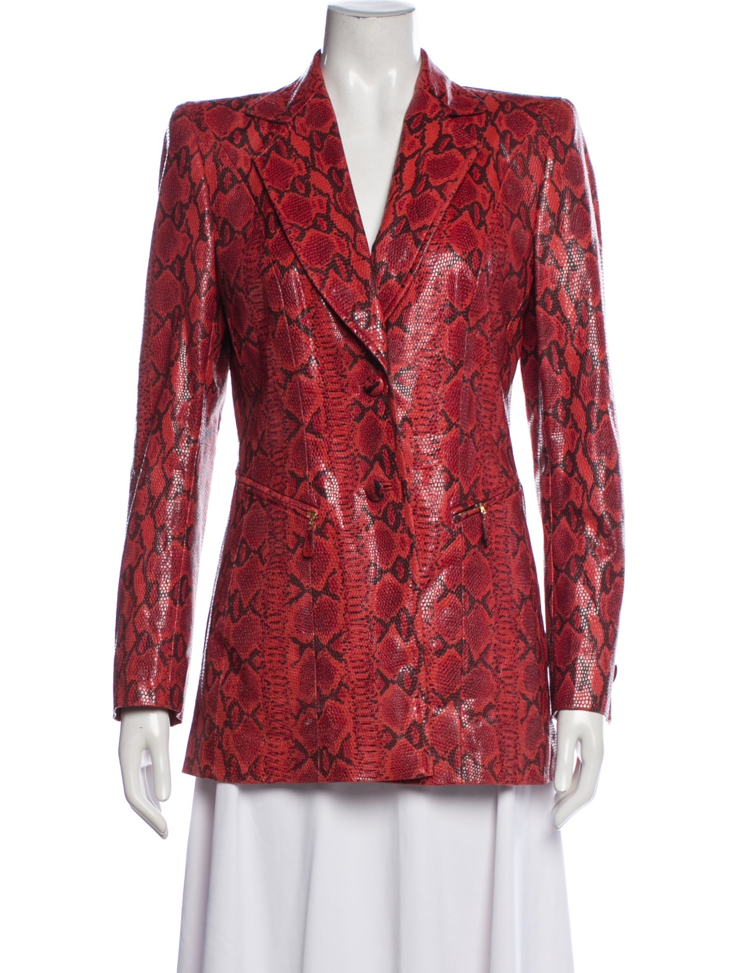 Escada Suede Animal Print Blazer