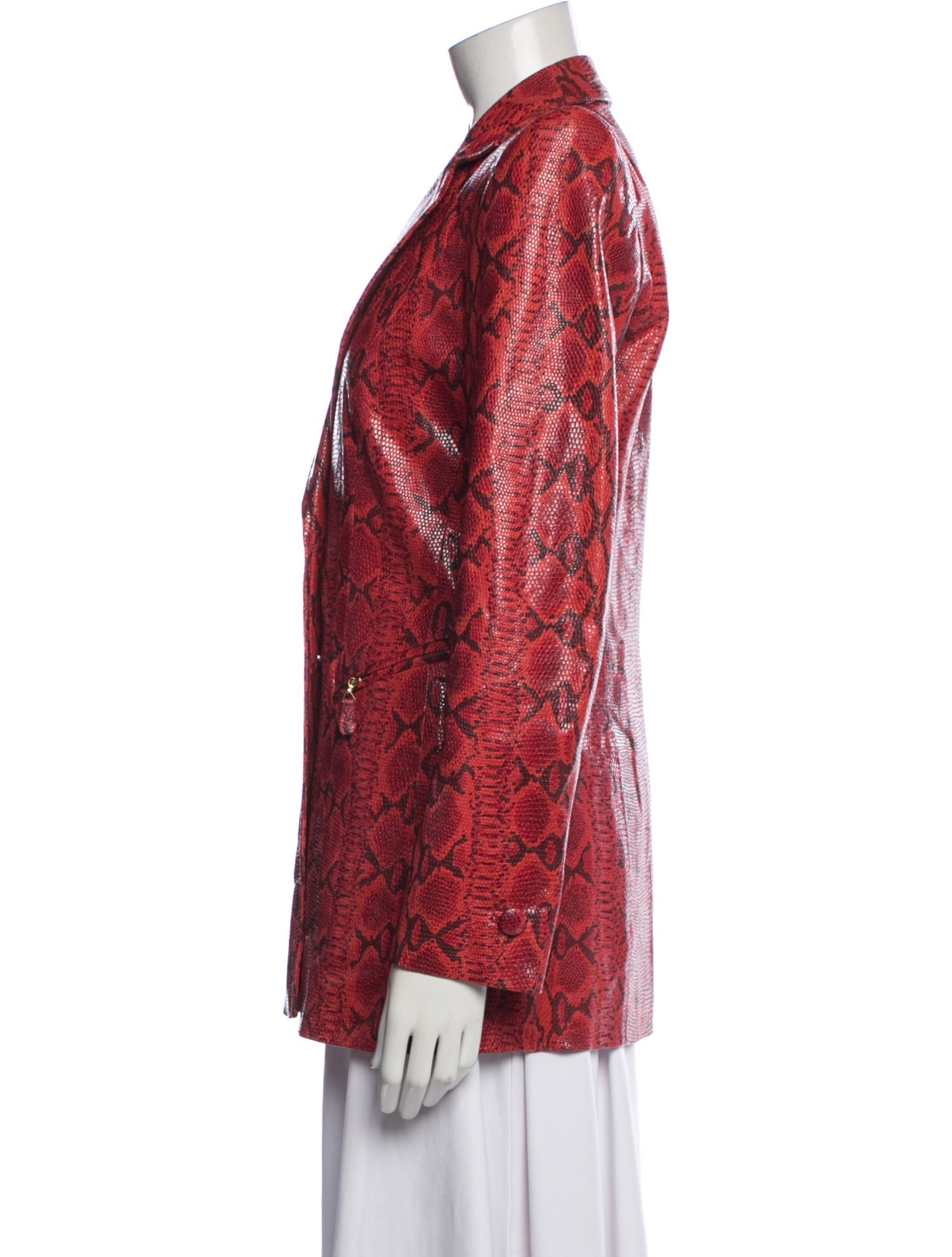 Escada Suede Animal Print Blazer