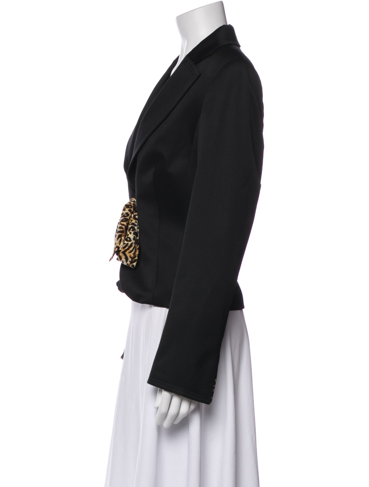 Escada Wool Animal Print Blazer