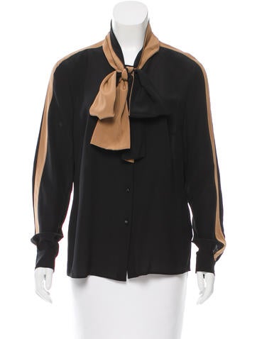 Escada Silk Two-Tone Top w/ Tags