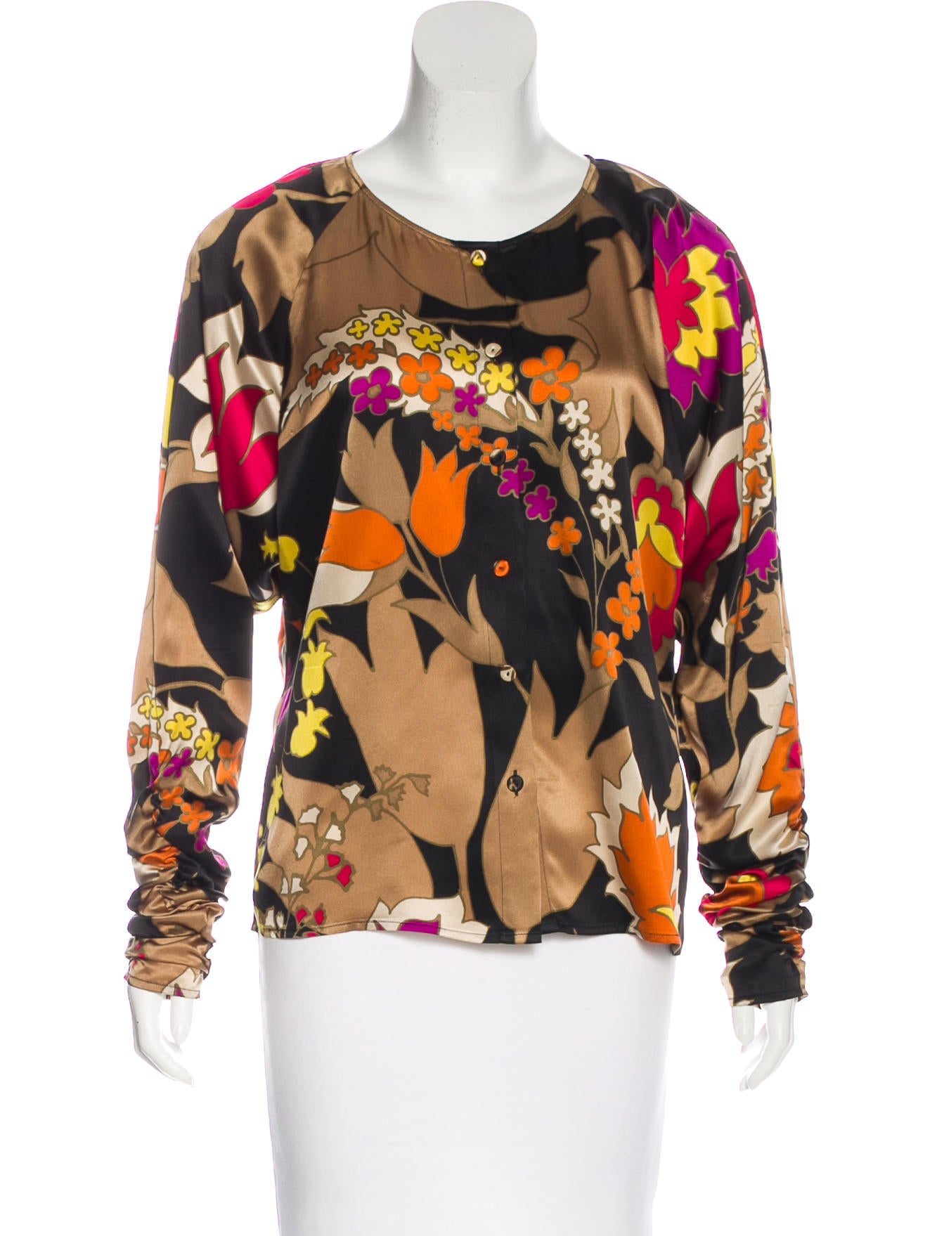 Escada Silk Button-Up Top - Clothing - ESC23043 | The RealReal