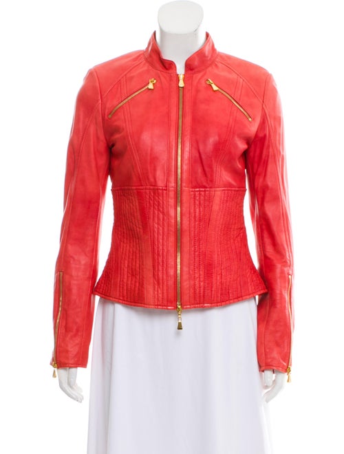 Escada Leather Moto Jacket