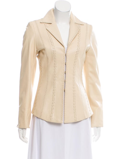 Escada Lamb Leather Blazer
