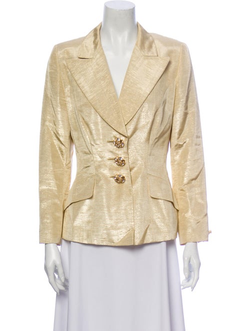 Escada Printed Blazer Yellow