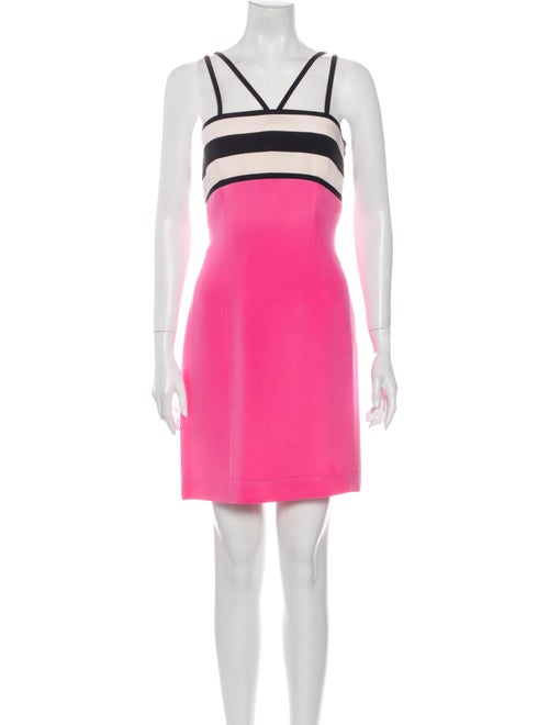 Escada Silk Mini Dress Pink