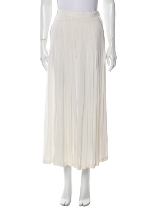 Escada Pleated Accents Midi Length Skirt