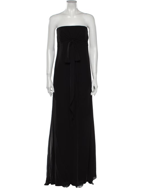 Escada Silk Long Dress Black