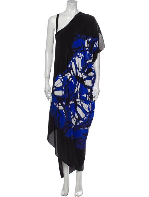 Escada Silk Long Dress Black
