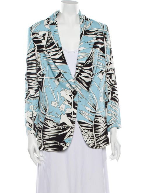 Escada Printed Blazer Blue