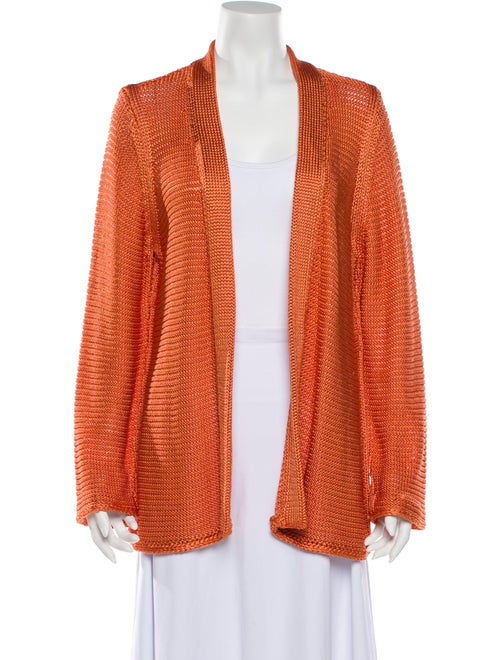 Escada Open Front Sweater Orange