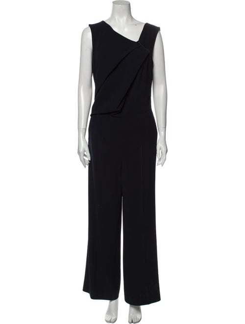 Escada Asymmetrical Jumpsuit Blue