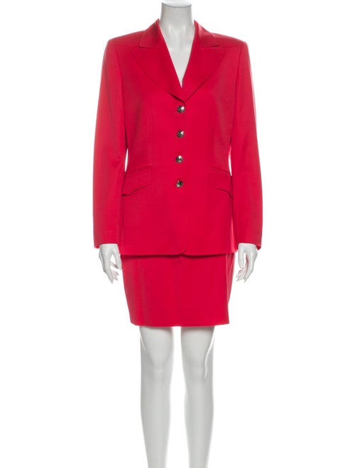Escada Virgin Wool Skirt Suit Wool
