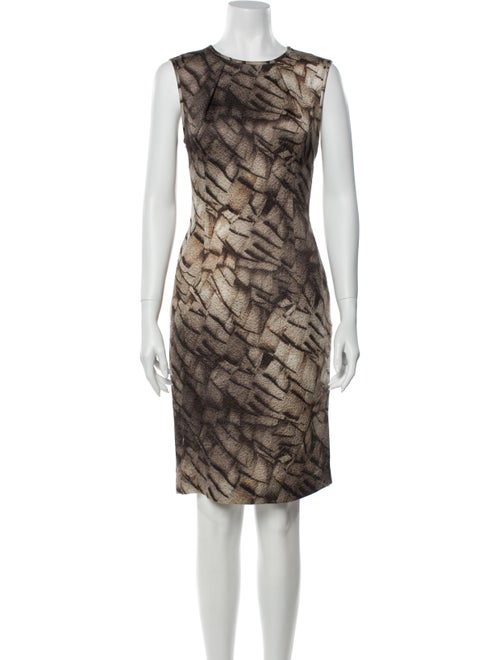 Escada Printed Knee-Length Dress