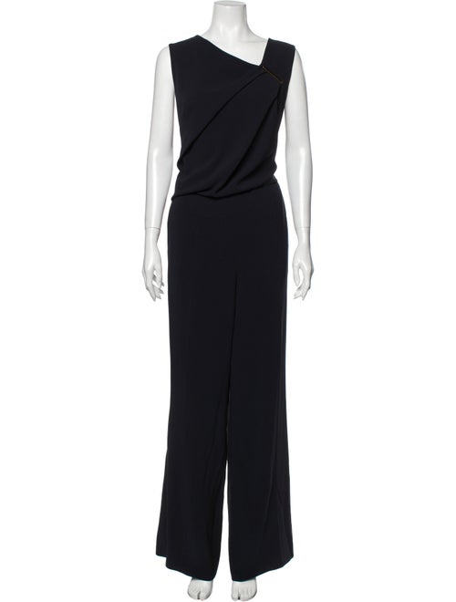 Escada Asymmetrical Jumpsuit Blue