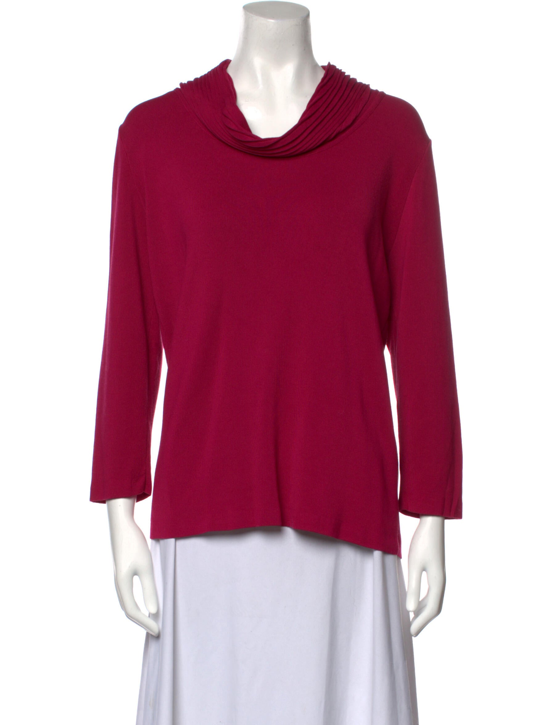 Escada Cowl Neck Sweater Pink Knitwear, Clothing ESC85483 The