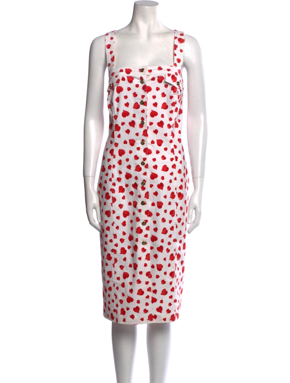 Escada Printed Midi Length Dress - image 1