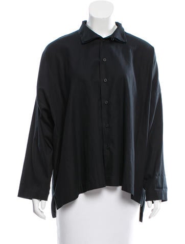 Eskandar Collared Oversize Top