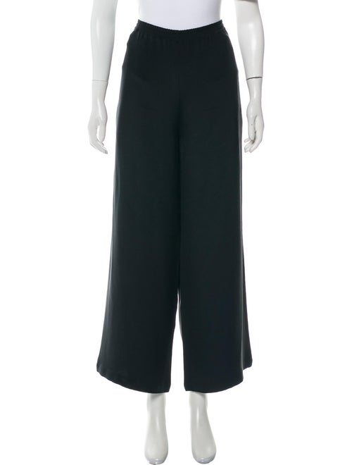 Eskandar Silk High-Rise Lounge Pants Black
