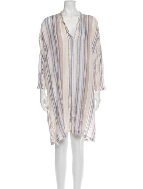 Eskandar Striped Mini Dress