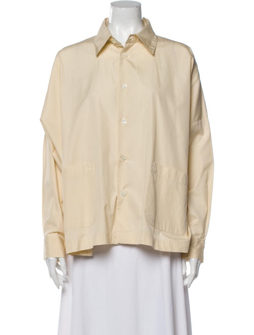 Eskandar Long Sleeve Button-Up Top
