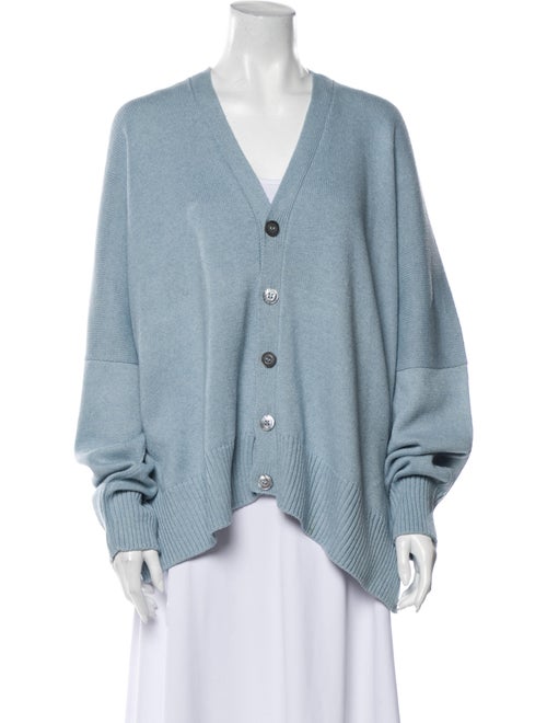 Eskandar V-Neck Sweater Blue