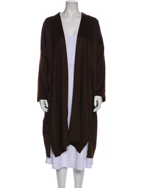 Eskandar Cashmere Open Front Sweater Brown