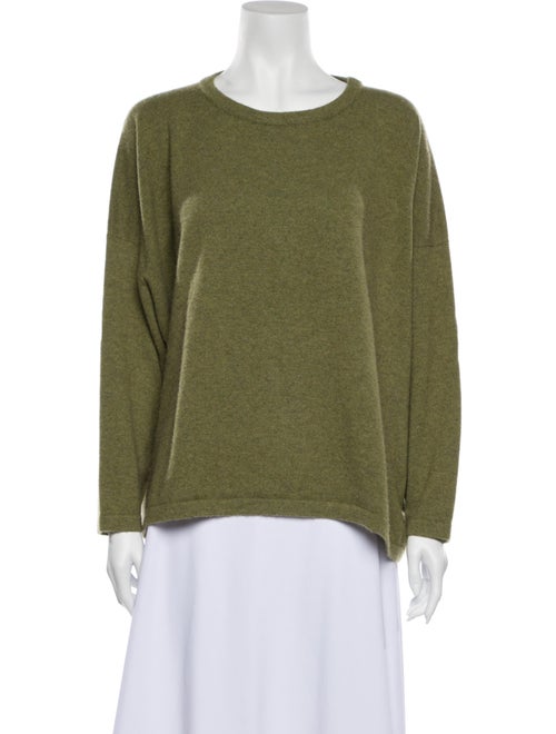 Eskandar Cashmere Scoop Neck Sweater Green