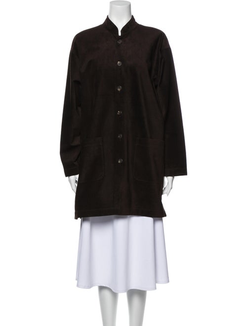 Eskandar Leather Coat Brown