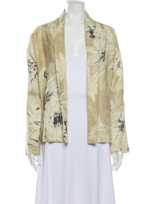 Eskandar Floral Print Jacket