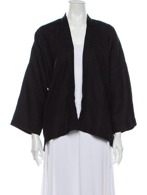 Eskandar Linen Cape Black