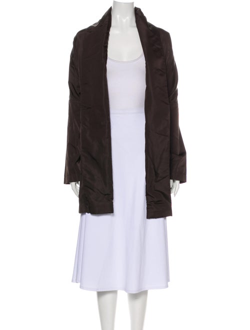 Eskandar Silk Coat Brown