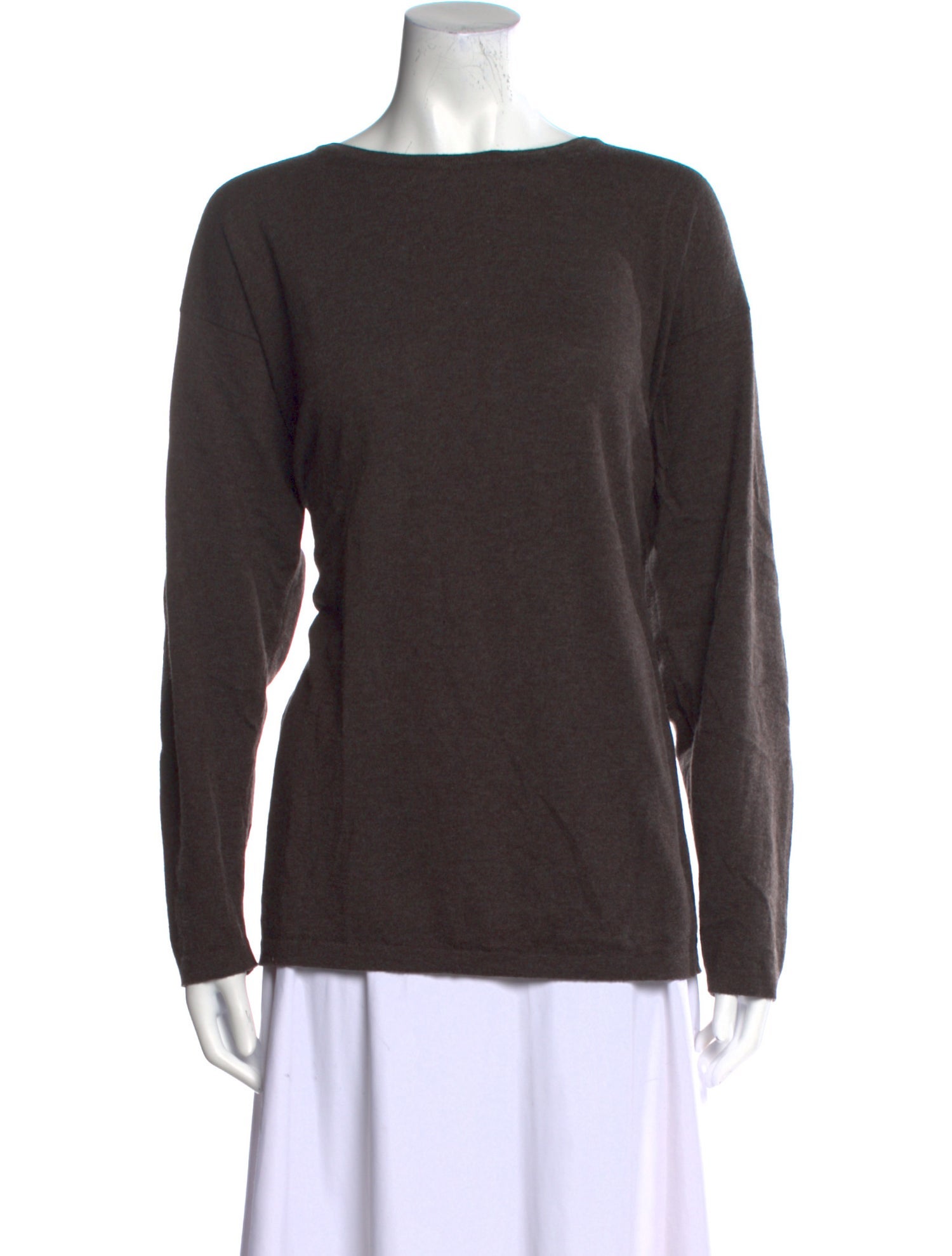 Eskandar Cashmere Bateau Neckline Sweater