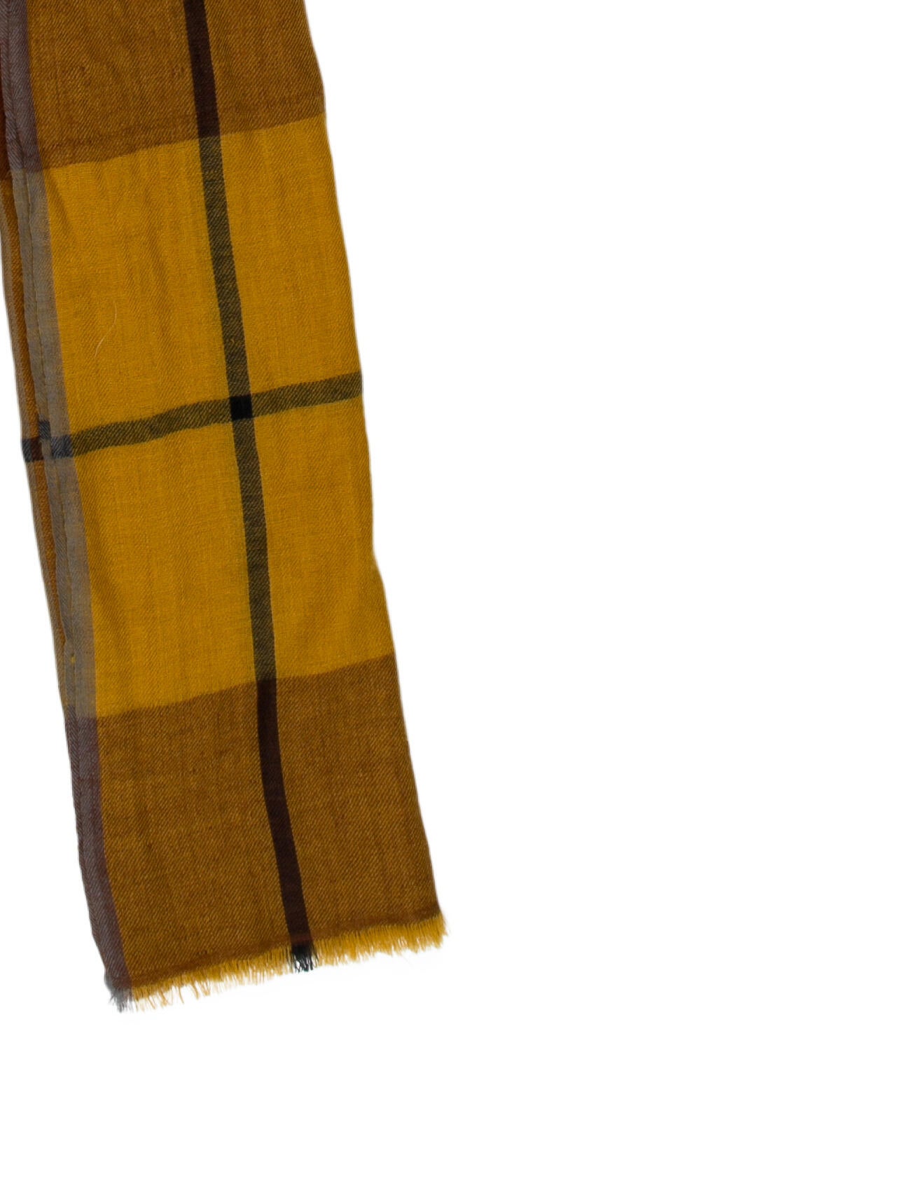 Eskandar Cashmere Plaid Print Scarf