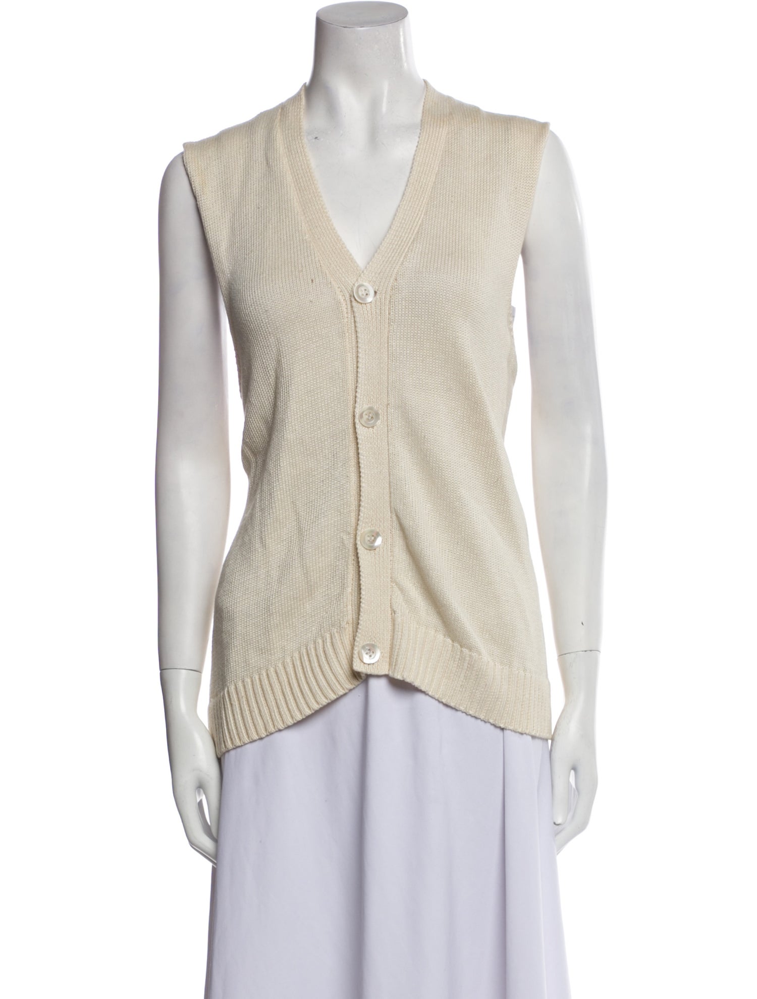 Eskandar Linen V-Neck Sweater