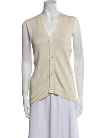 Eskandar Linen V-Neck Sweater
