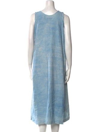 Eskandar Linen Midi Length Dress