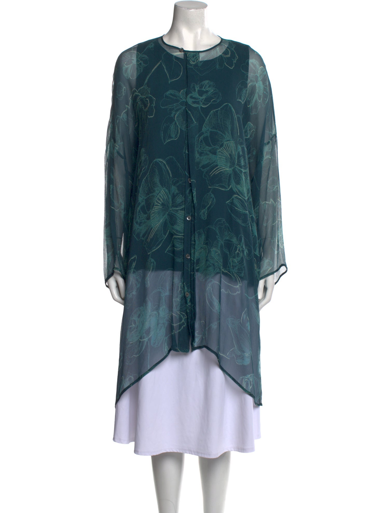 Eskandar Silk Printed Tunic