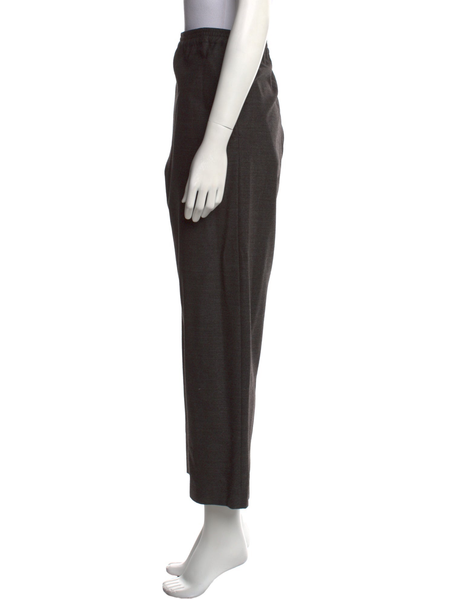 Eskandar Wool Straight Leg Pants