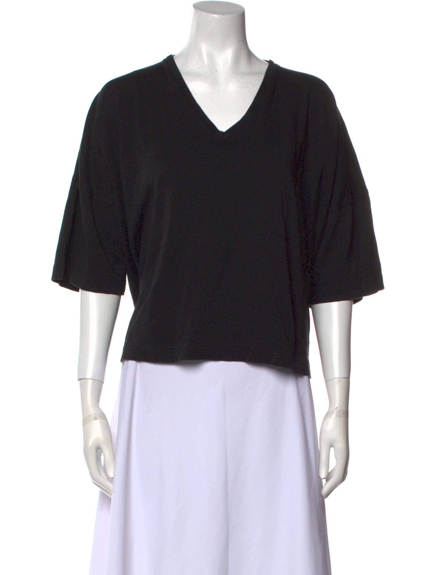 Eskandar V-Neck Short Sleeve T-Shirt