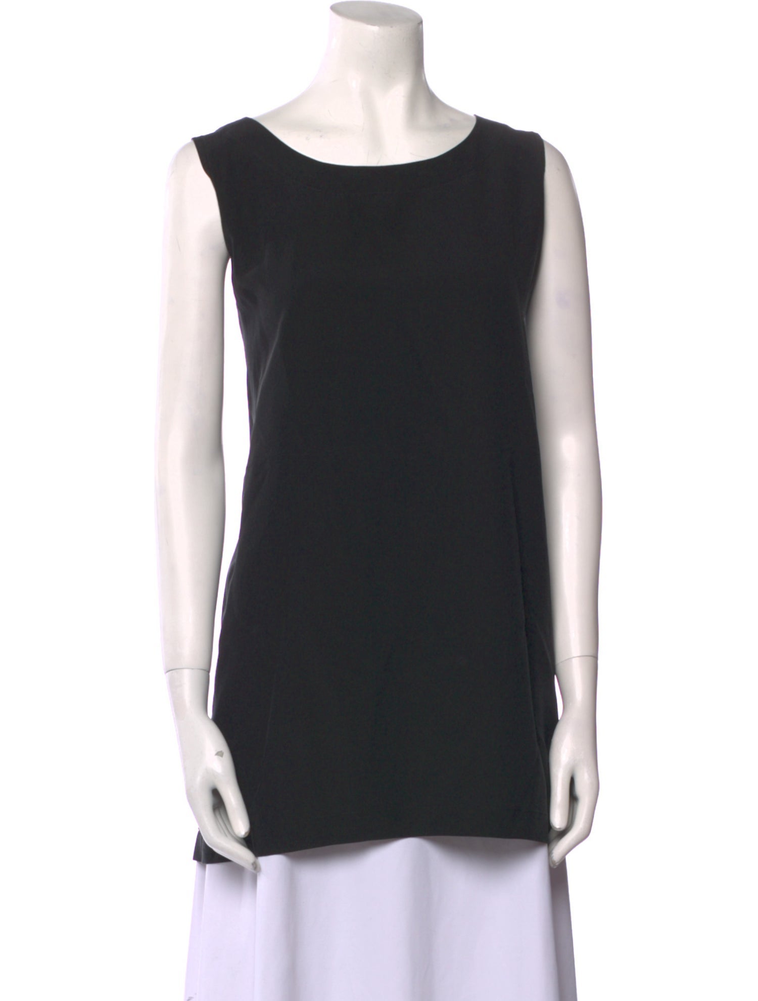 Eskandar Silk Scoop Neck Top