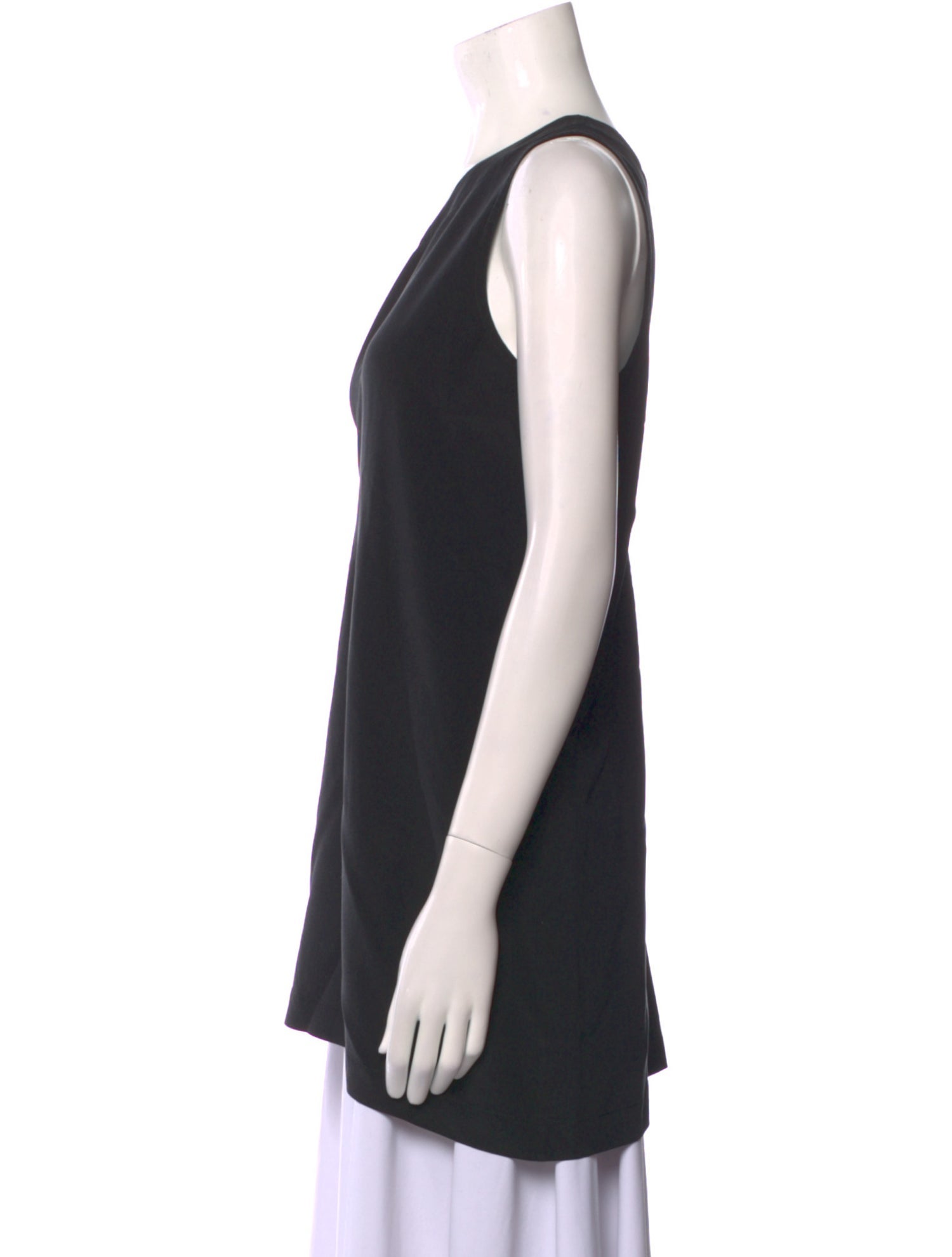 Eskandar Silk Scoop Neck Top