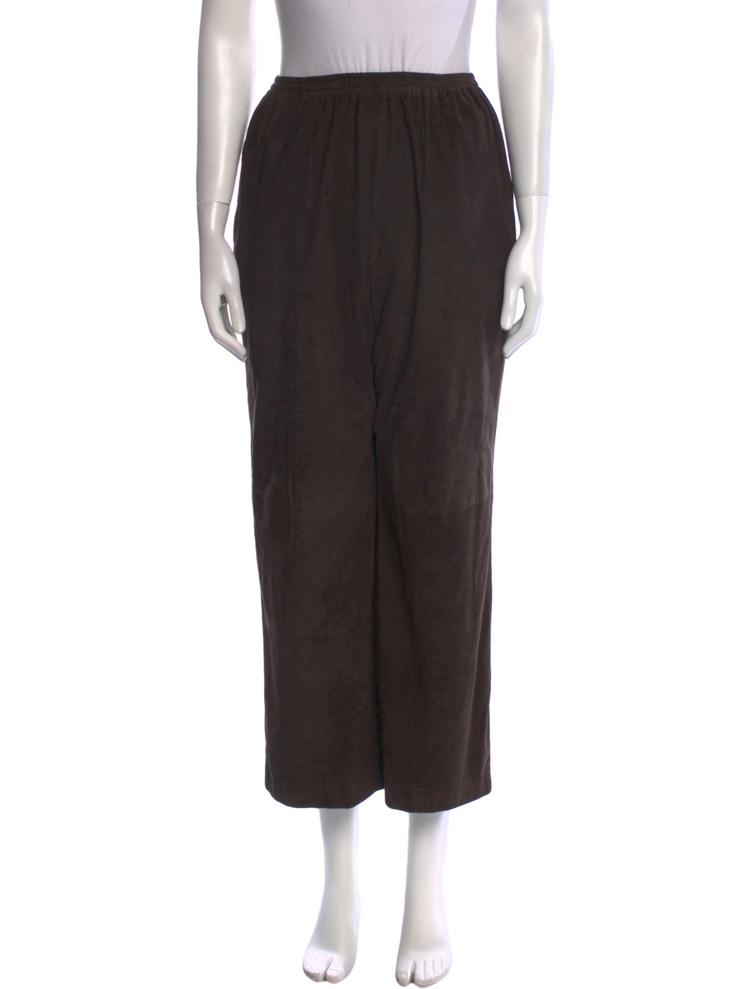 Eskandar Leather Wide Leg Pants